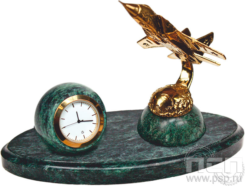 7.5.107.1. Часы Самолет МИГ-31 "110 лет Инженерно-авиационная и Штурманская службы ВВС"