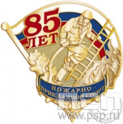 930.0. Нагрудный знак "85 лет Пожарно-прикладной спорт"