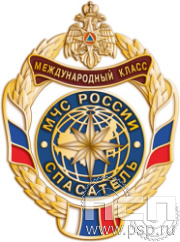 МЧС№24 Нагрудный знак МЧС России «Спасатель» международного класса 