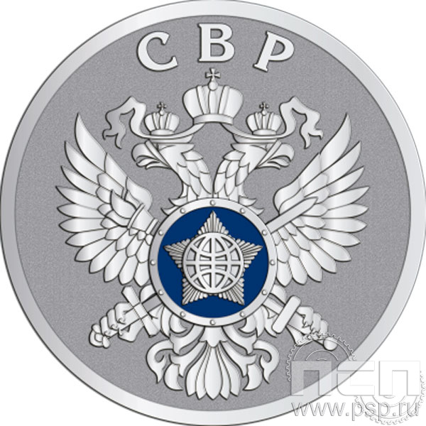 Значок «95 лет Служба внешней разведки» нейзильбер 001.0к