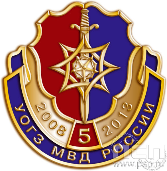 Нагрудный знак УОГЗ 5 лет 1121.0к