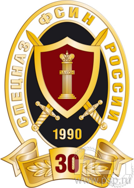 Значок "30 лет Спецназ ФСИН России" 1206.0к