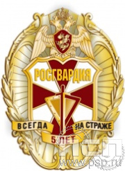 162.38. Нагрудный знак "5 лет Росгвардия"