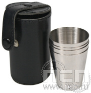 Набор стаканчиков в футляре 4 шт. арт.LY-B5/4CR 4.3.4