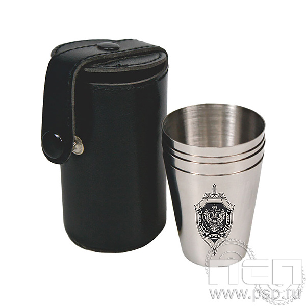 4.3.4 Набор стаканчиков в футляре ФСБ России (4 шт.)