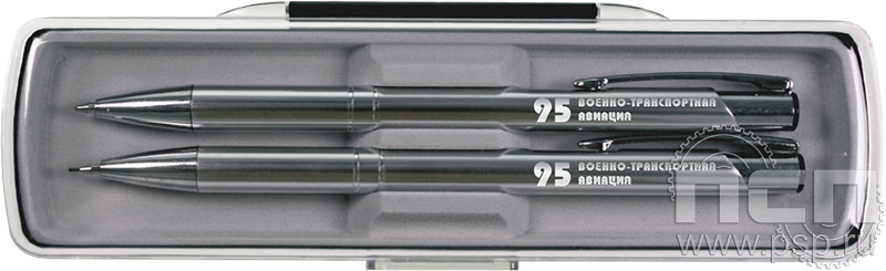 1.4.9. Набор KOSKO (ручка и карандаш)  "День штурманской службы ВМФ 325 лет, Авиация ВМФ 110 лет, ВТА 110 лет"  в футляре