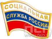 Значок "Социальная служба России" 049.0к