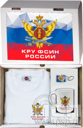 27.5.1.01. Набор: футболка, брелок, кружка "КРУ ФСИН России"