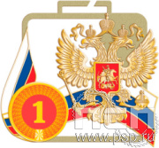 МП-70х65-25-G Медаль спортивная