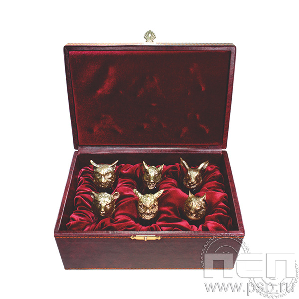 4.12.17. Набор рюмок Русская охота (6 штук) Служба Внешней Разведки