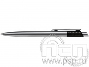 Ручка шариковая Hit серебро-черный 3422S/35
