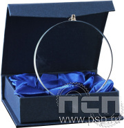 Медаль стеклянная GM0004 80х8мм футляр в комплекте