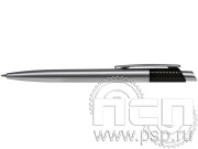 Ручка шариковая Hit серебро-черный 3422S/35