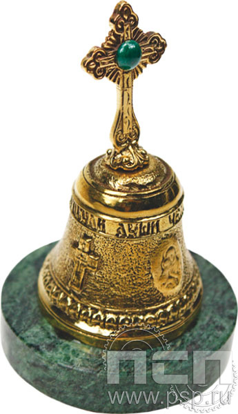 7.1.5. Статуэтка Колокол с крестом кабашонным  "ЧАЭС 40 лет"