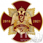 108.106. Нагрудный знак "5 лет ВНГ России"