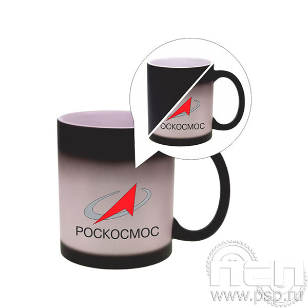 4.1.27 Кружка фарфор "Хамелеон" Ракетно-космическая промышленность 80 лет