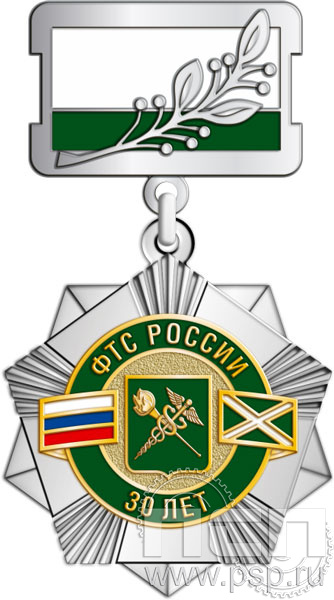 271.12.2. Нагрудный знак "30 лет ФТС России"