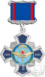 картинка 5.2К(b) Нагрудный знак двухуровневый "ВДВ 95 лет"