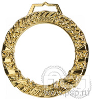 Медаль стеклянная с металлической рамкой MGM9060/G Д-90 (8) в комплекте коробка