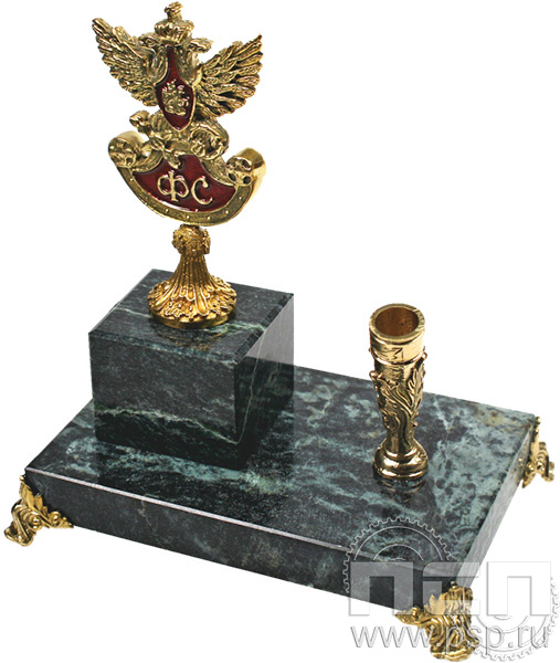 7.4.42. Письменный прибор ГФС "230 лет Государственной фельдъегерской службы РФ"