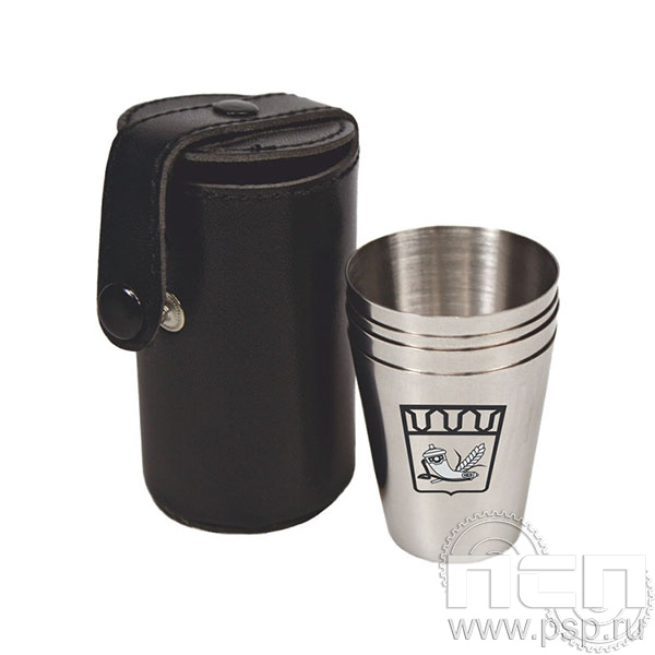 4.3.4 Набор стаканчиков в футляре 4 шт. арт.LY-B5/4CR Росрезерв 95 лет