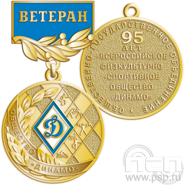245.0.56. Медаль "95 лет Обществу "Динамо" Ветеран