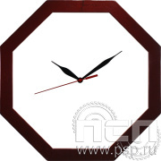 Часы настенные бордо (восьмигранник) 2.4.10.6