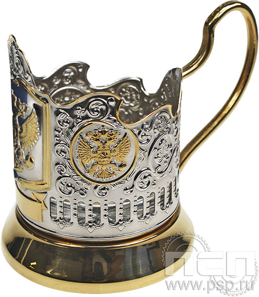 Подстаканник «Герб РФ» с позолотой С18708 14 4.2.13