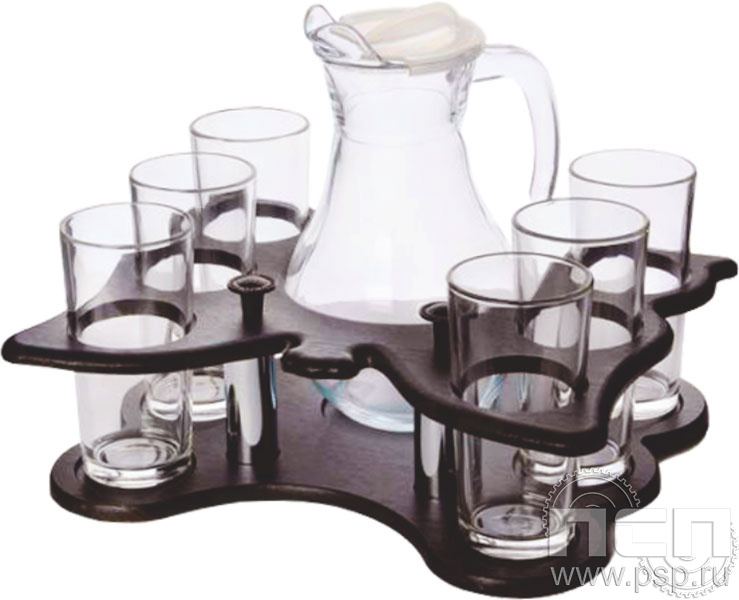 4.2.35 Набор барный кувшин и стаканы 6 шт