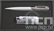 FBL 505A. Набор Sponsor (ручка шариковая+зажигалка) "110 лет Инженерно-авиационная и Штурманская службы ВВС"