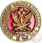 Значок 75 лет Оперативные подразделения УИС 004.0к