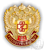 Значок "100 лет Роспотребнадзор" 958.0к