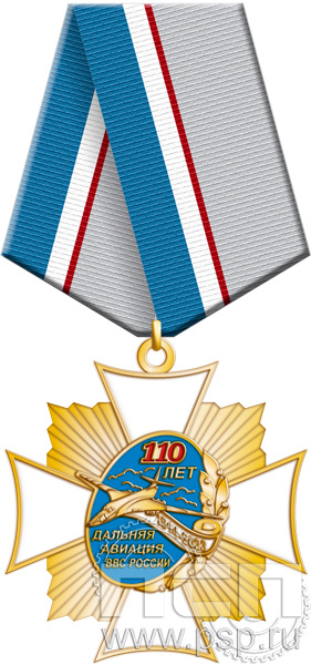 5.2к(b). Нагрудный знак "110 лет Дальняя Авиация ВВС России"