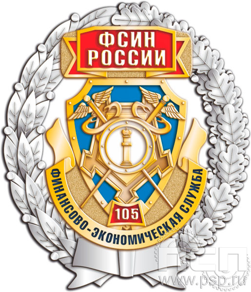 05.43. Нагрудный знак "105 лет Финансово-экономическая служба ФСИН"