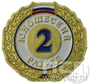 Значок II разряд юношеский ZRJ-II