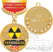 Медаль « Участнику ликвидации. Чернобыль. 40 лет» 245.0.64к