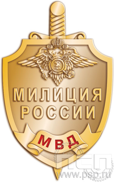 154.0. Значок "Милиция России"