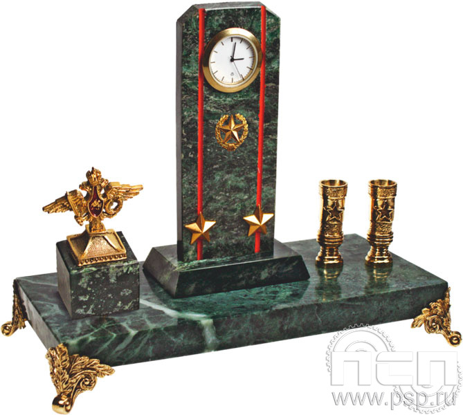 7.5.117. Часы Погон с п/п и гербом МО "ЧАЭС 40 лет"