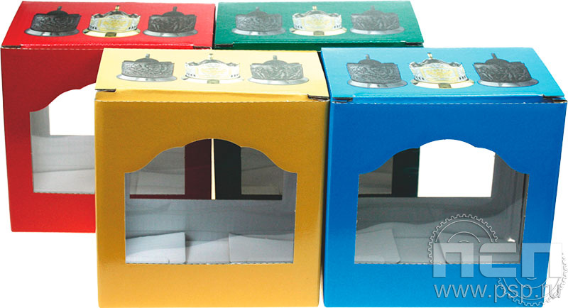 4.01.3. Коробка сувенирная под подстаканник (картон) "ЧАЭС 40 лет"