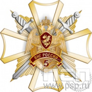 124.34. Нагрудный знак "5 лет ВНГ России"