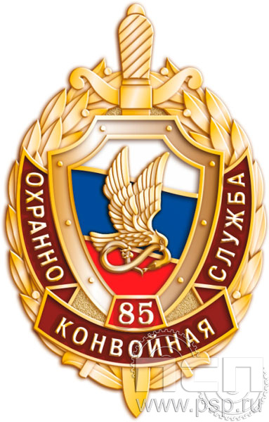 254.0. Значок "85 лет Охранно-конвойная служба МВД РФ"