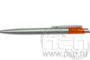 Ручка шариковая Hit серебро-оранжевый 3422S/06