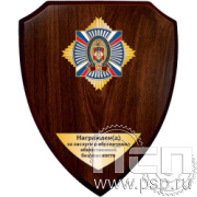 5.8.5.4(a).Панно со знаком на деревянном щите "125 лет Оперативно-поисковые подразделения МВД России"